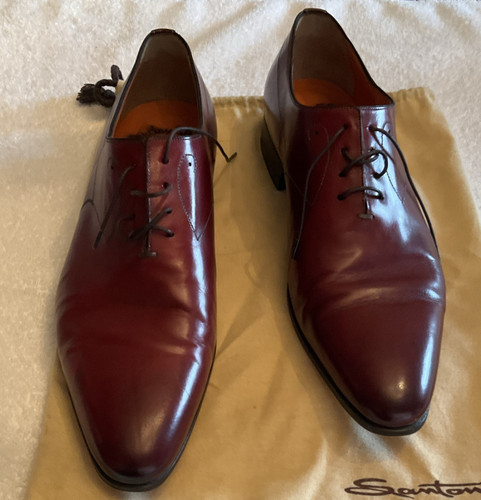 Santoni burgundy leather - santoni,