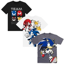Boys Sonic T-Shirt 3-Pack Multipacks - 2 Years to 10 Years