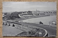 Montrose Inch Bridge & Rossie, River Landscape, Angus, Valentine's Postcard 1958