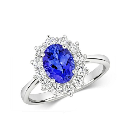 Real tanzanite and diamond - and,