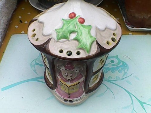 Piggery pottery lamp - pottery,