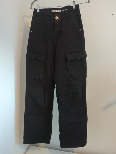 Bershka cargo trousers black - cargo,