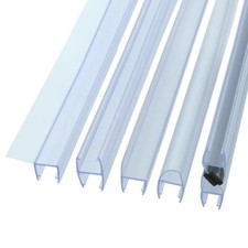 2M F/H/U  Bath Door Shower Screen Enclosure Seal Strip for 6/8/10mm Glass Shape