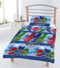 PJ Masks Junior Bed Set, Bedding Bundle, 4-piece Quilt, Pillow & Covers
