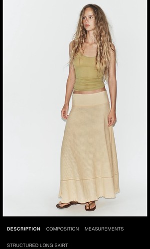Zara structured long maxi - zara,