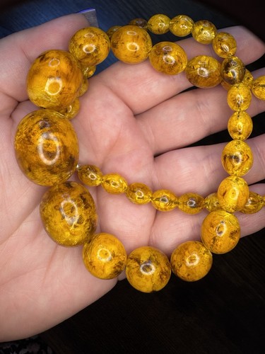 Vintage baltic amber necklace - baltic,