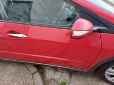 2010 HONDA CIVIC MK8 FRONT WING MIRROR DRIVER SIDE RED