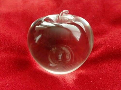 Vintage wedgwood glass apple - vintage,