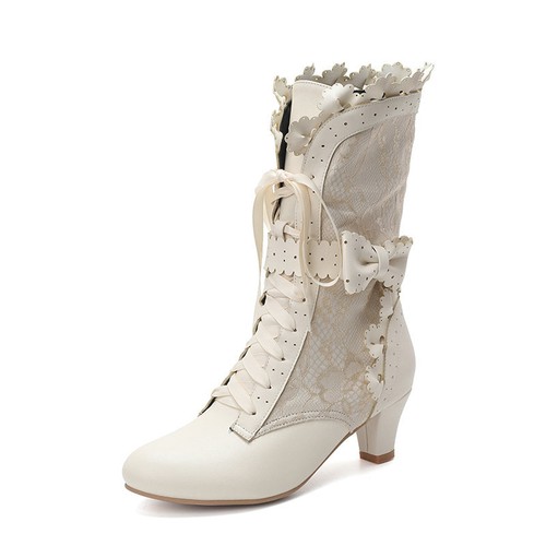 Women lace ruffle lolita mid - women's,
