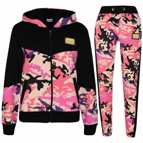 Girls tracksuit camouflage - girls,