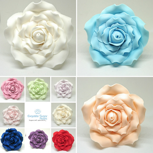 Sugar roses quality - sugar, 1/2"
