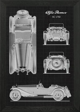 Alfa Romeo 6C 1750 Framed Wall