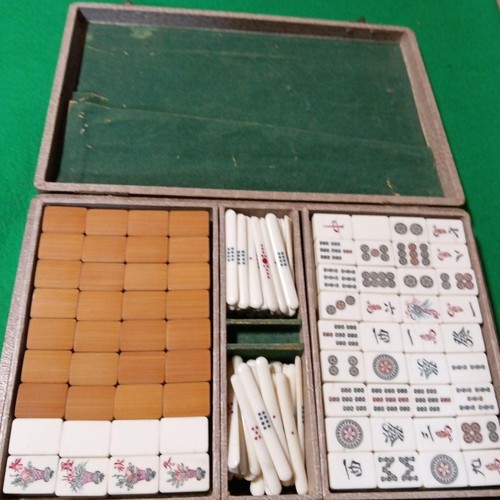 Vintage japanese mahjong tile - japanese,