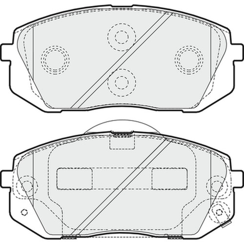 Brake pads set for hyundai - pads,