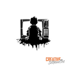 TV Boy Stencil -Multiple SIzes