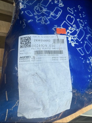 Acerbis full plastics kit - plastics,