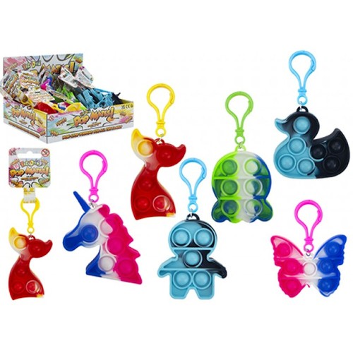 Sensory popper toy - keyring,