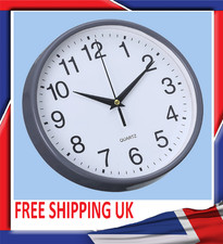 20cm Luminous Plastic Wall Clock, Quartz Clock, Bedroom, Living Room,  - UK