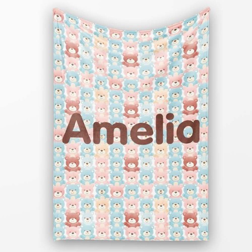 Soft fleece blanket pastel - fleece,