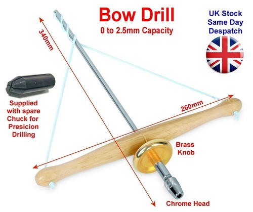 Bow drill with string - bow,