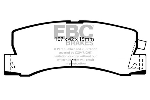 Ebc greenstuff rear - ebc,