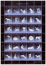 Faroe Islands 2001 Christmas Seals, Star Signs, Minisheet, PERF Top, UNM / MNH