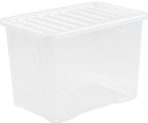 Clear plastic storage boxes - clear,