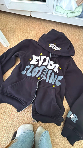 Stüssy black cotton fleece - black,