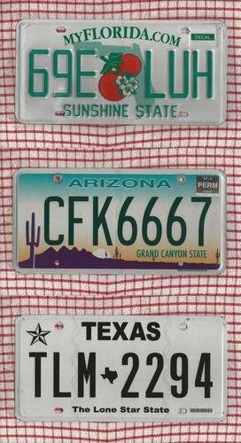 Job lot set american license - job,