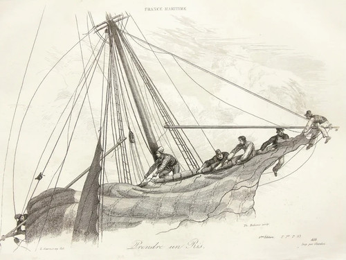 France maritime print - france,