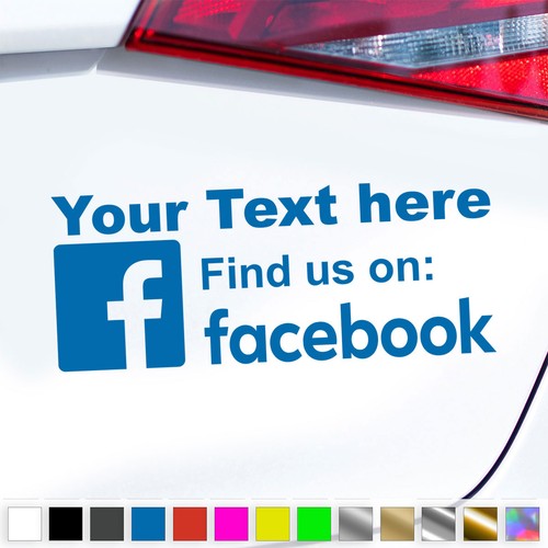 Facebook username sticker