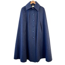 Vintage Cape Coat Wool Tweed