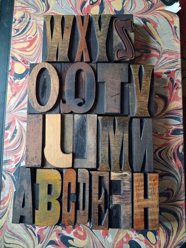 Vintage wooden letterpress - vintage,