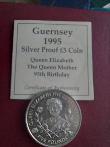 Guernsey silver proof - guernsey, £5