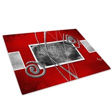 Red Black White Grey Cool Glass Chopping Board Kitchen Worktop Saver