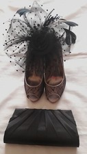 DEBUT black/dusky pink lace