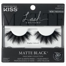 Kiss Matte Black Faux Mink