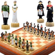 Chess set Russia Germany WW 1