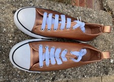 Bronze coloured trainers. Size