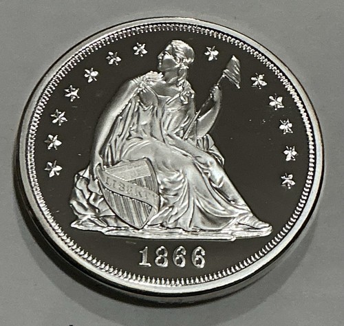 1866 seated liberty - 1866,