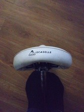 Vintage Classic ISCASELLE Ladies White Sprung Bike Bicycle seat saddle