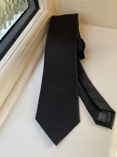Moss esquire black silk tie - moss,