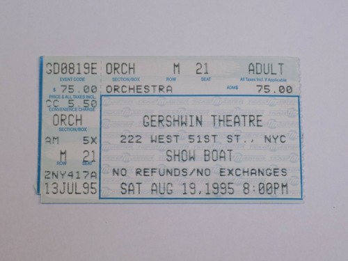 Show boat gershwin - boat, theatre