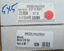 Spicer hallfield x101 slip in mounts 5x5 square brown brand new unused 