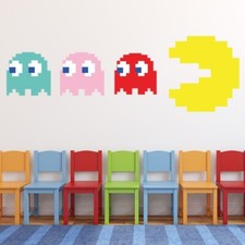 Pac Man Gaming Gamer Kids Wall