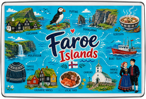 Faroe islands fridge magnet - faroe,