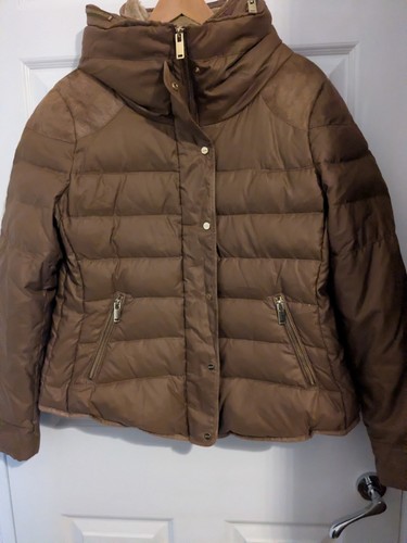 Zara women brown puffer - women's,