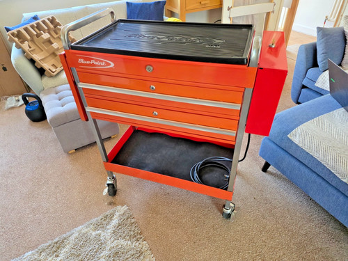Blue point service trolley - blue,