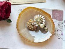 Vintage Agate Slice Dish