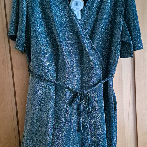 Apricot silver black - silver/black, glitter